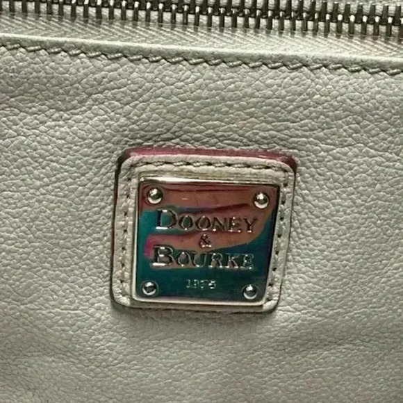 Dooney & Bourke Pebbled Leather Nina Bag/Tote/Sachel/Shoulder Bag Cream Color - Picture 6 of 16